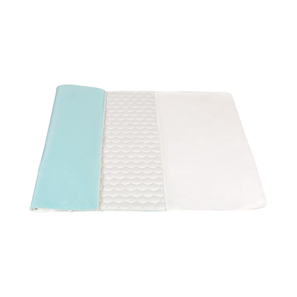 Soft Positioning 4-Layer Bed Pad With Handles Transfer Sheet Waterproof Washable Reusable Incontinence Underpad For Turning Lifting Repositioning